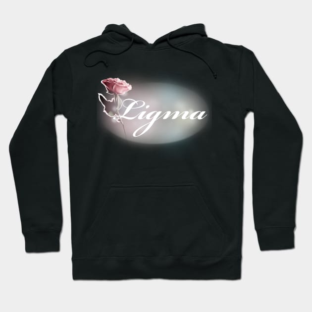 Ligma rosebud Hoodie by sandpaperdaisy